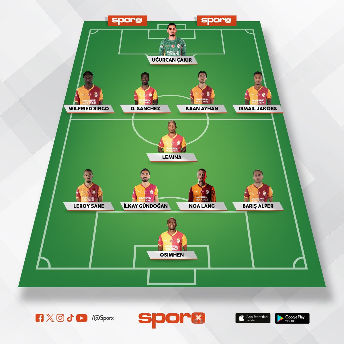 Ahmet Galatasaray kadrosu 