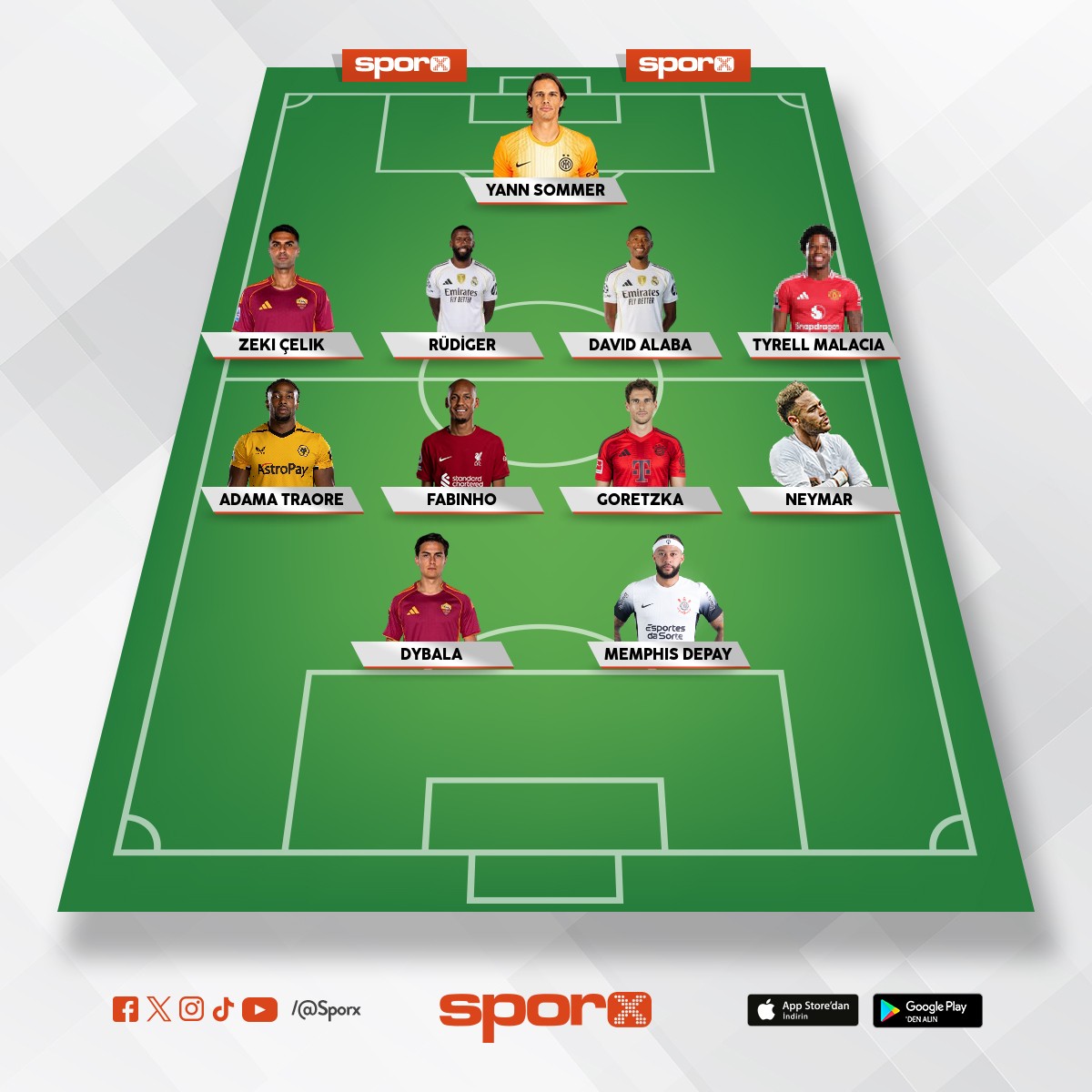 Bo� da olan oyuncular 