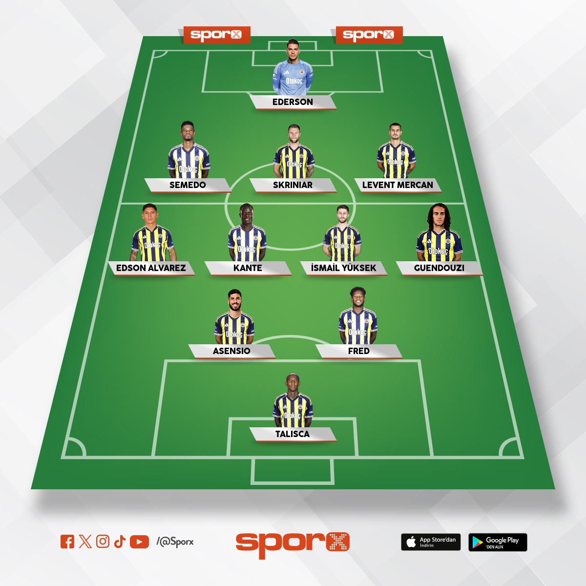 Asensiyo fred talisca ilerde i� bitirir orta sa�a sa�a ge�ilmez b� set gibi hem defansa hem orta sa�