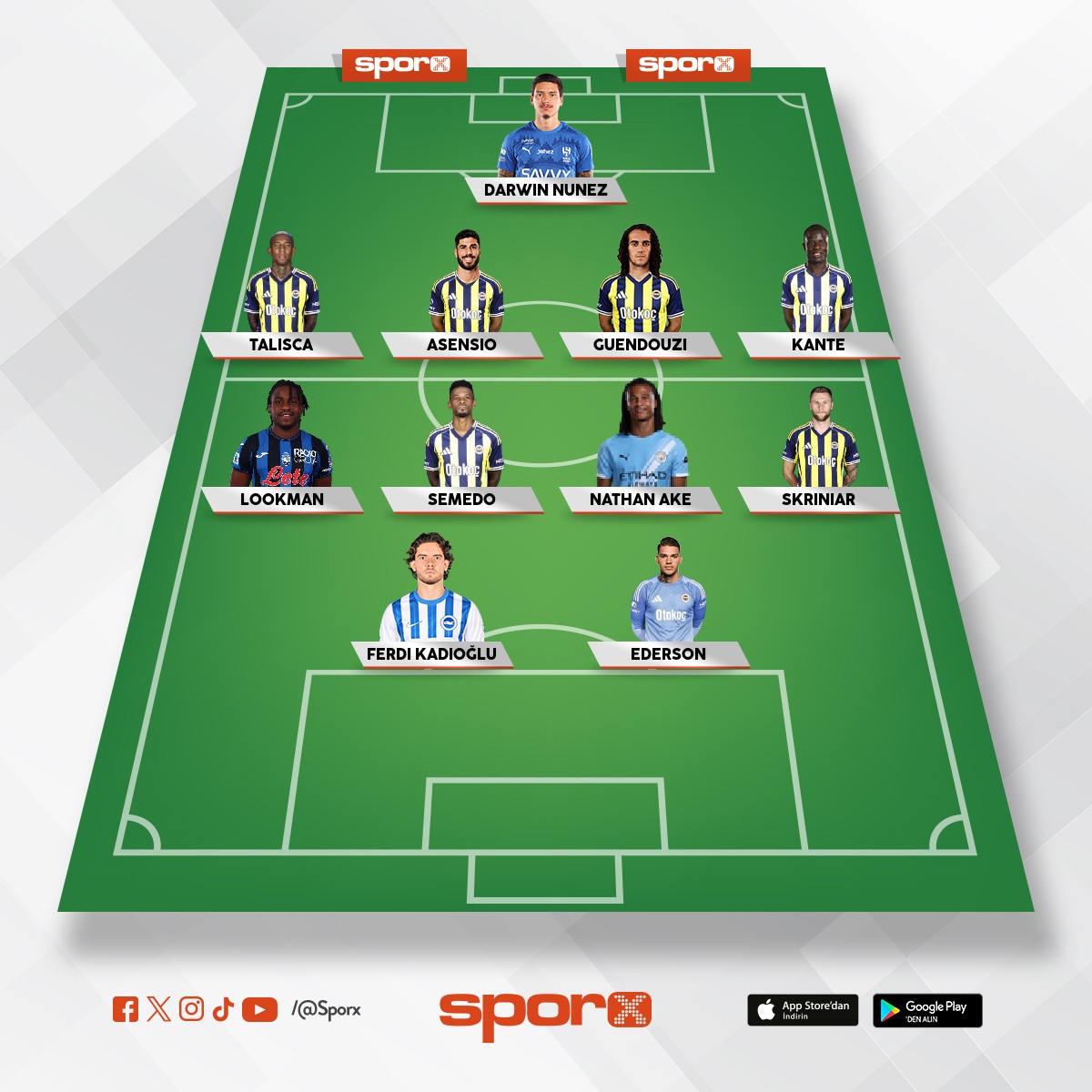 Fenerbah�e.  kadrosu