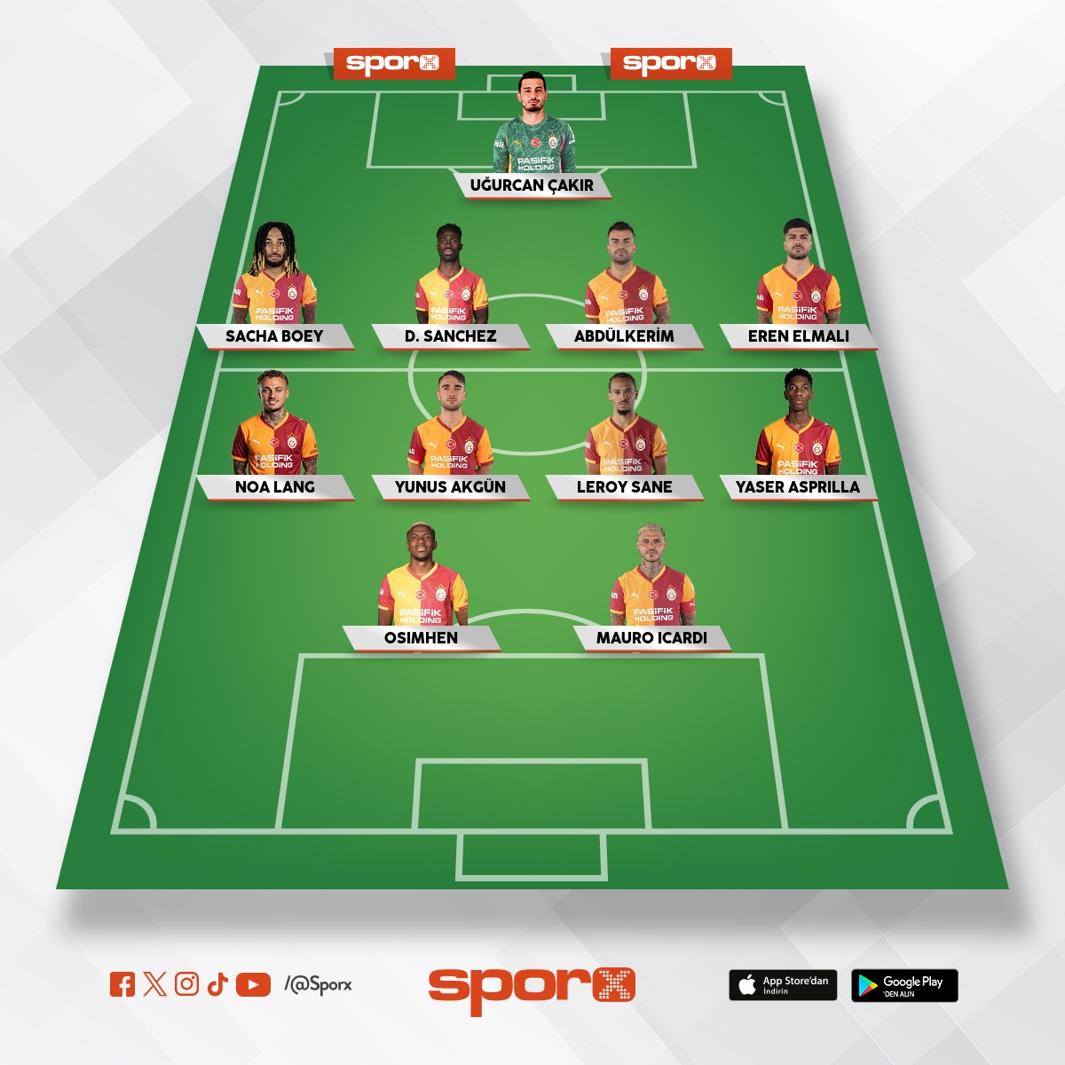 Galatasaray ilk 11