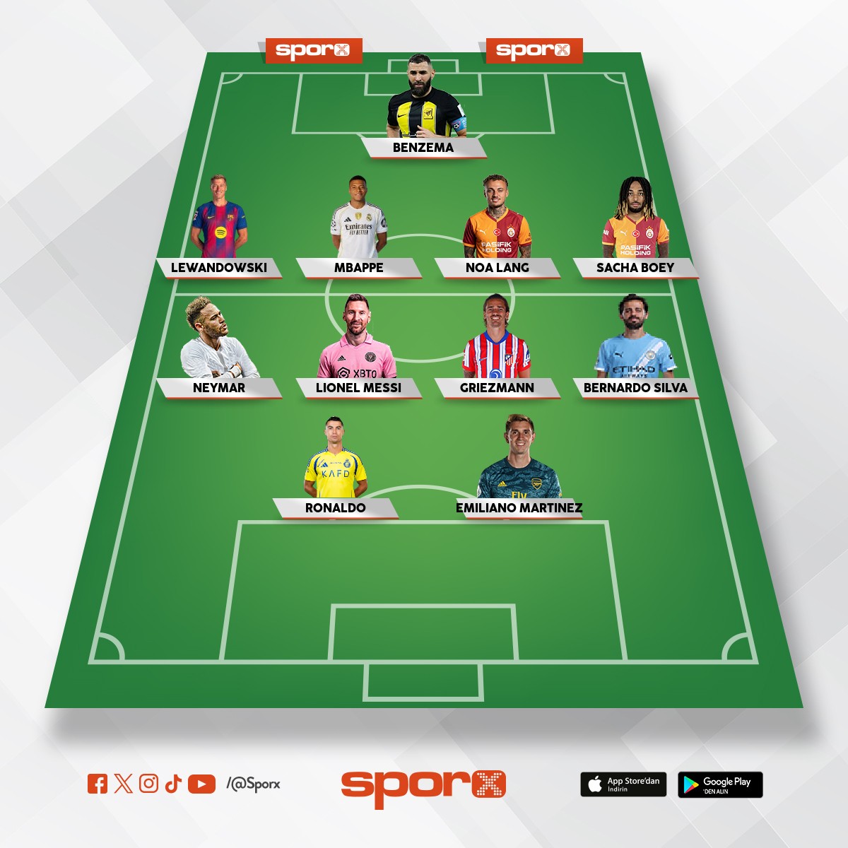 d�nyan�n en iyi kadrosu