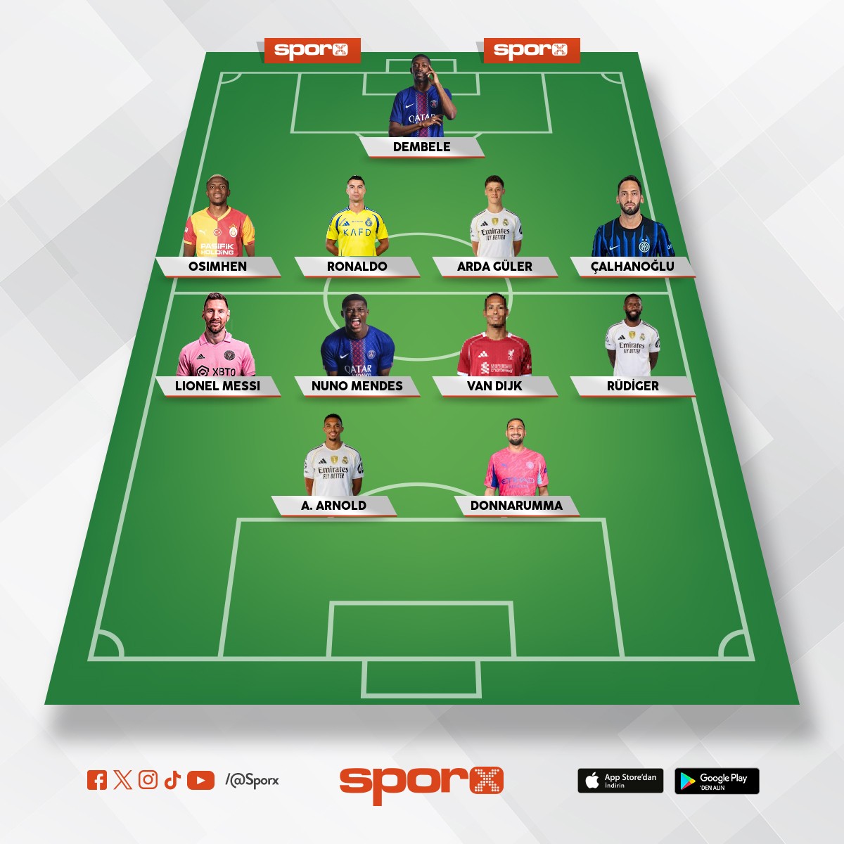 d�nyan�n en iyi kadrosu