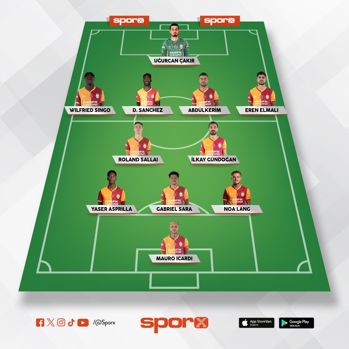 Ey�pspor ma�� ilk 11�imiz