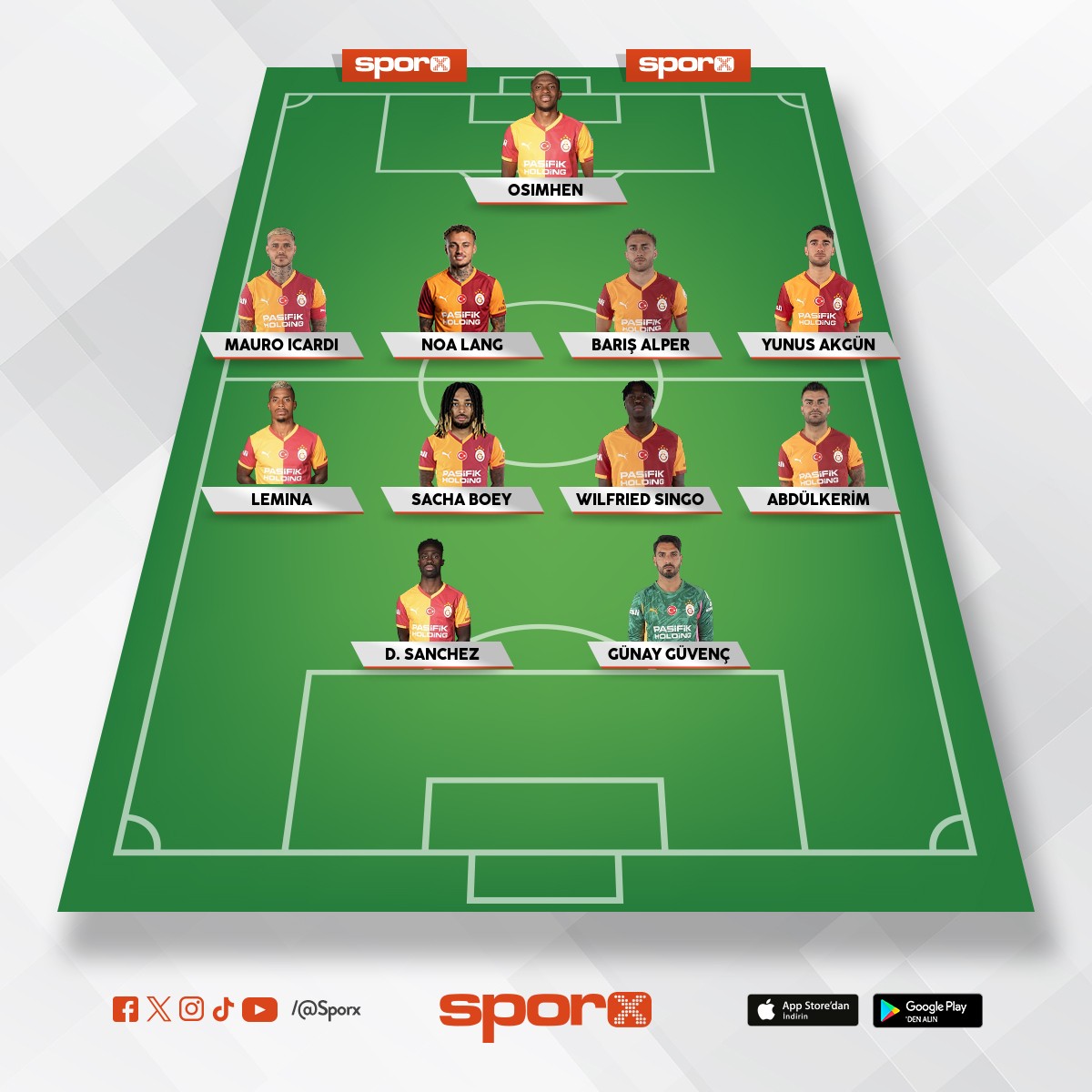 Galatasaray ilk 11