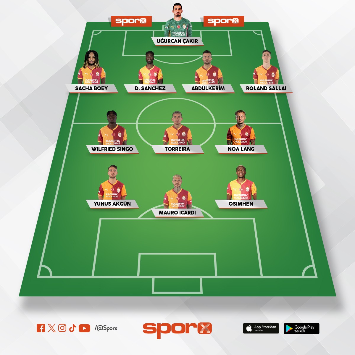 �lkay Asprilla Bar�� Sane Sara hamle 