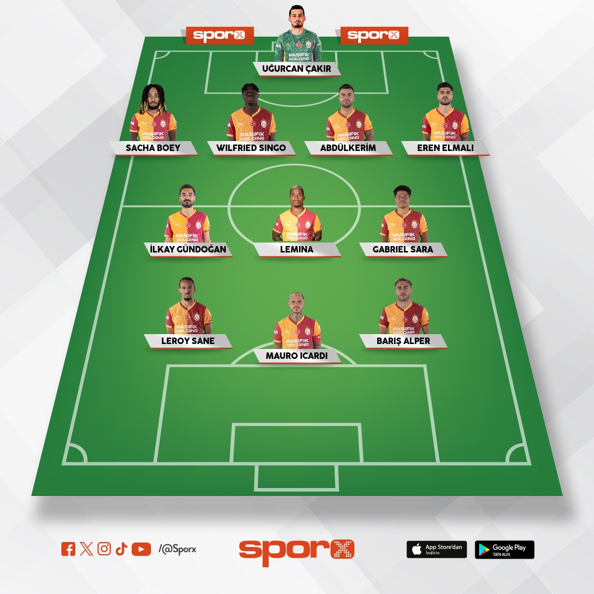 Konyaspor ma�� rotasyonlu ilk 11 