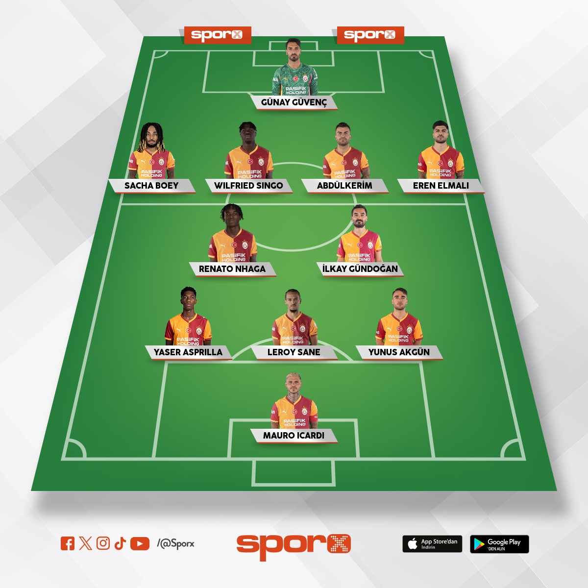 Galatasaray ilk 11