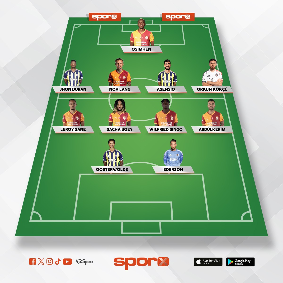 Galatasaray 
Fenerbah�e 
Be�ikta�