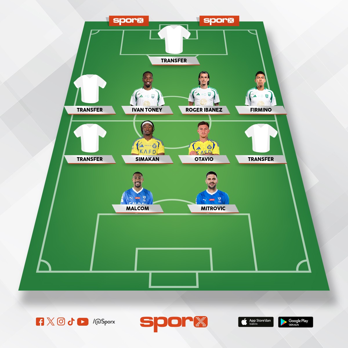 Sp�rx l�tfen �u tak�mlar� d�zenle 