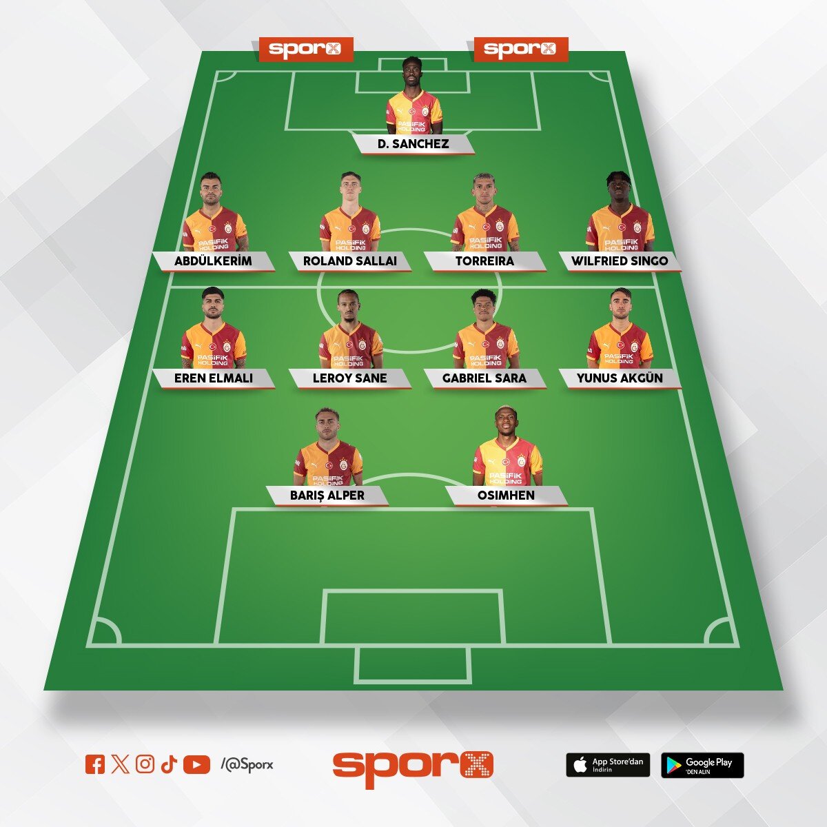 ilk 11 ma� kadrosu