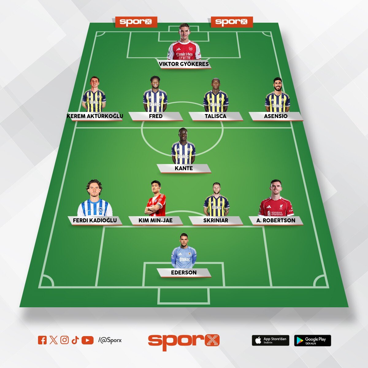 Fenerbah�e'ye en gerekli ve sa�lam ilk 11 