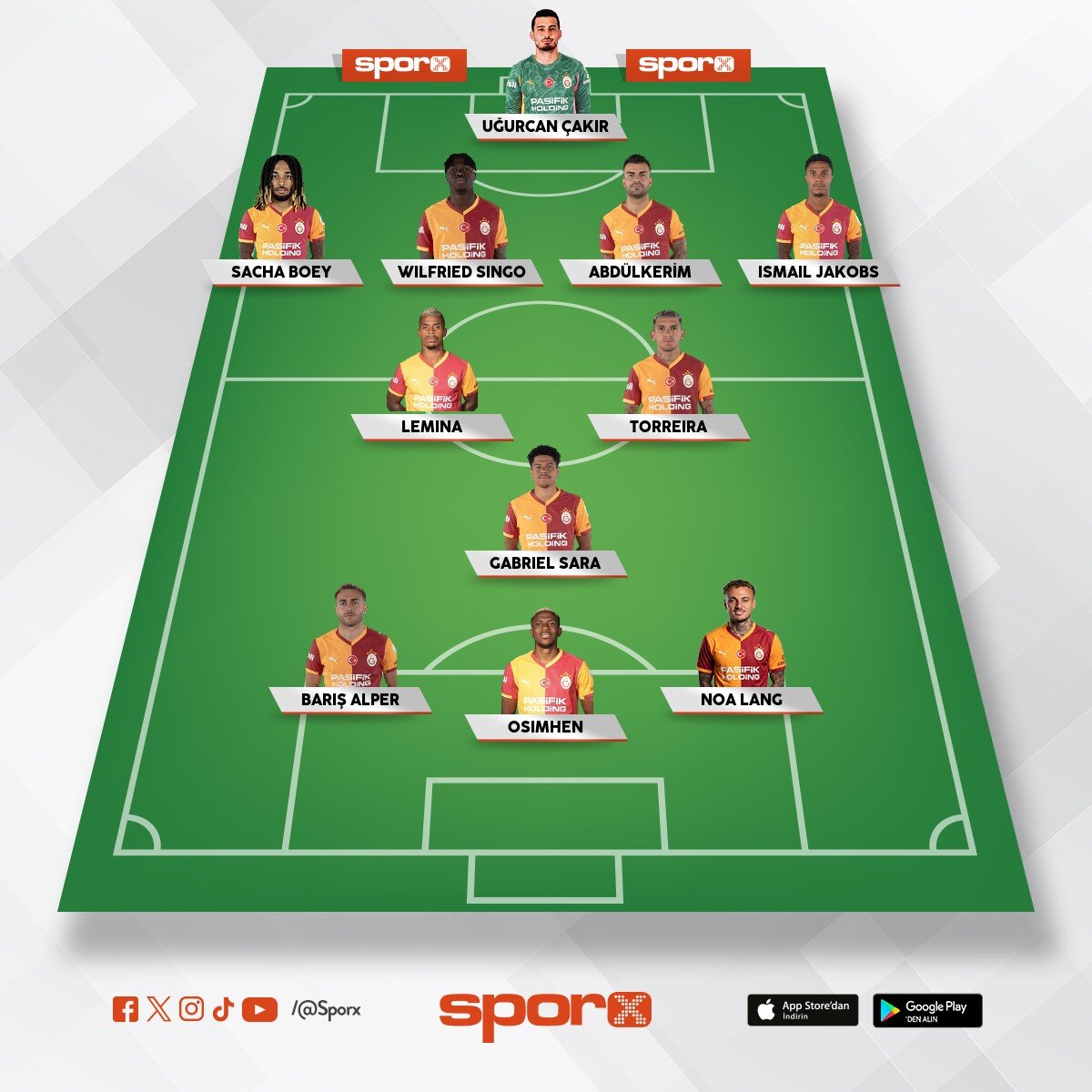 Galatasaray Liverpool kadrosu