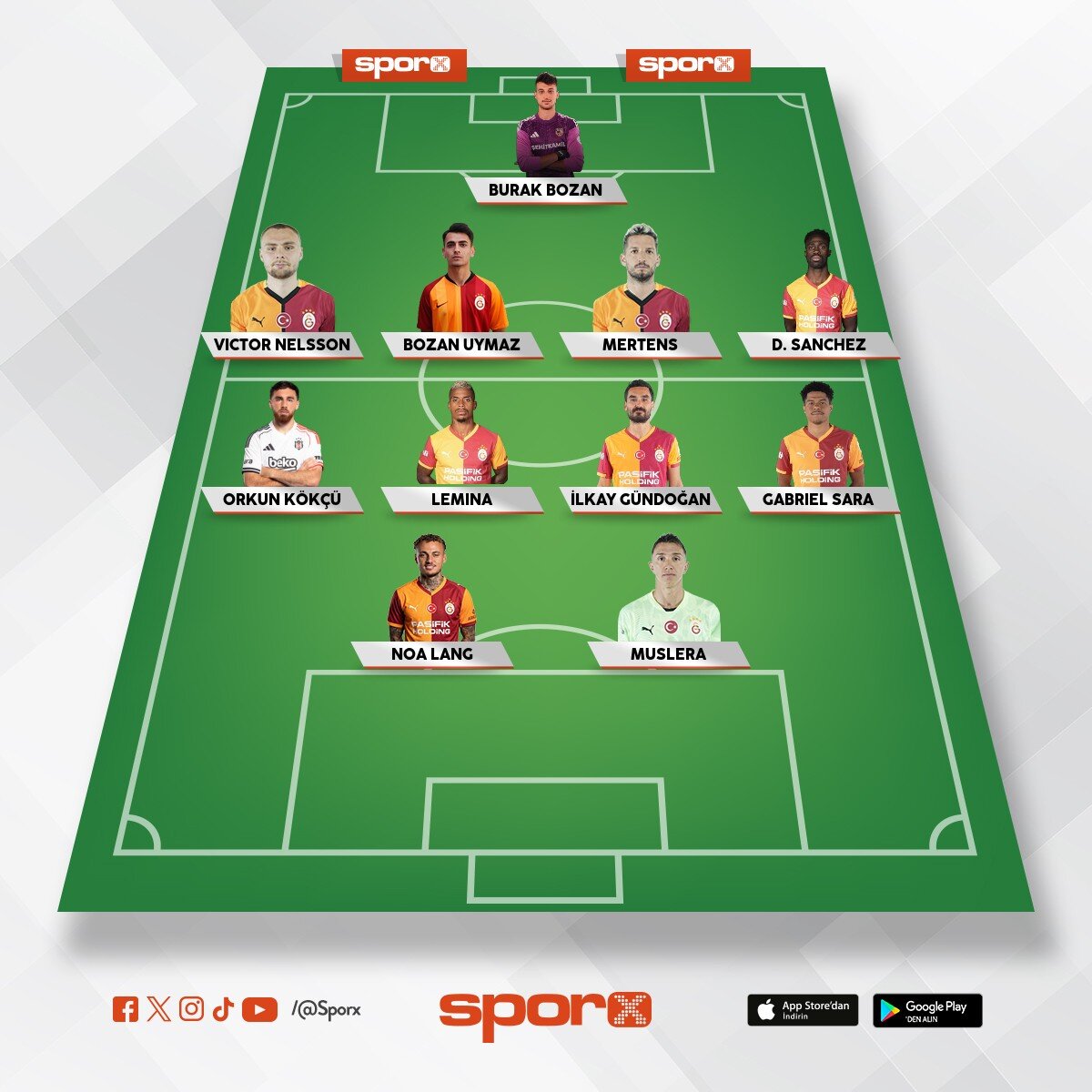 Galatasaray kadrosu
sa� bizim