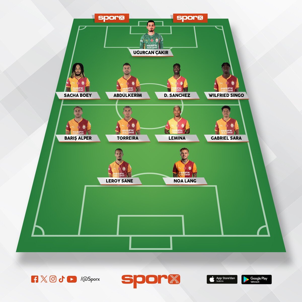 livirpool vs galatasaray kadroo