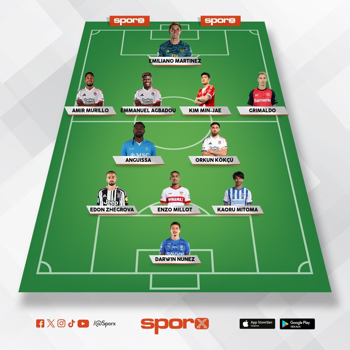 Di�erleri de�i�ebilir ama kaleye emilano sol beke grimaldo sol a���a mitoma �art 