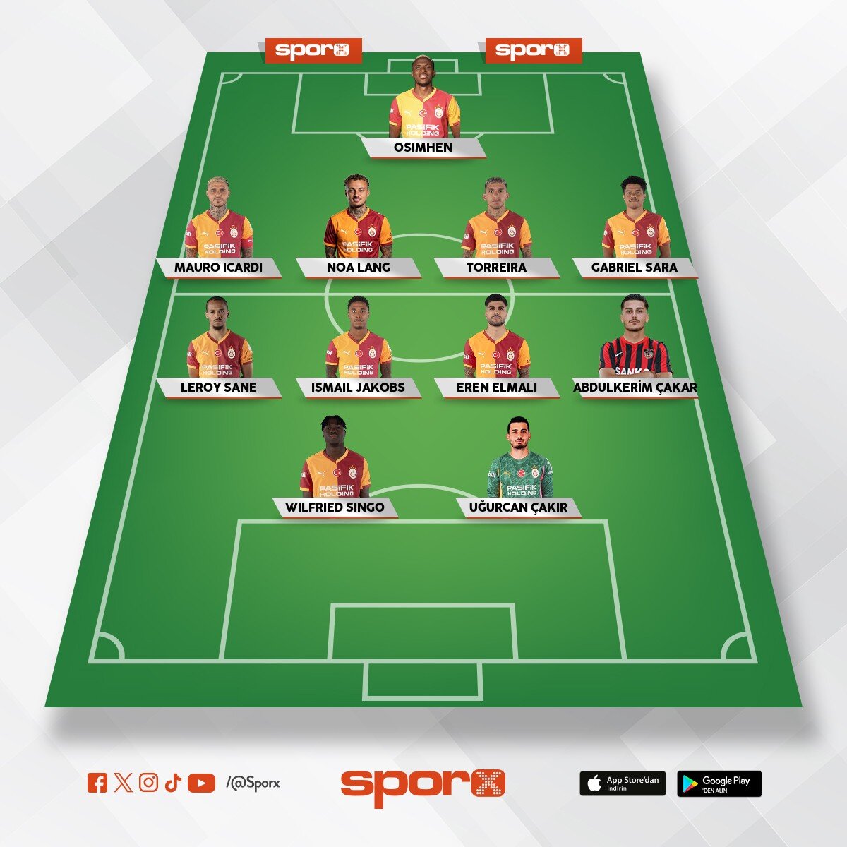 Galatasaray ilk 11