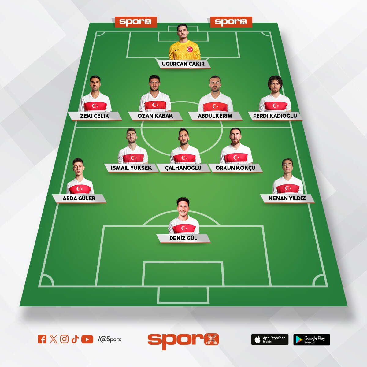 Milli Tak�m �lk 11