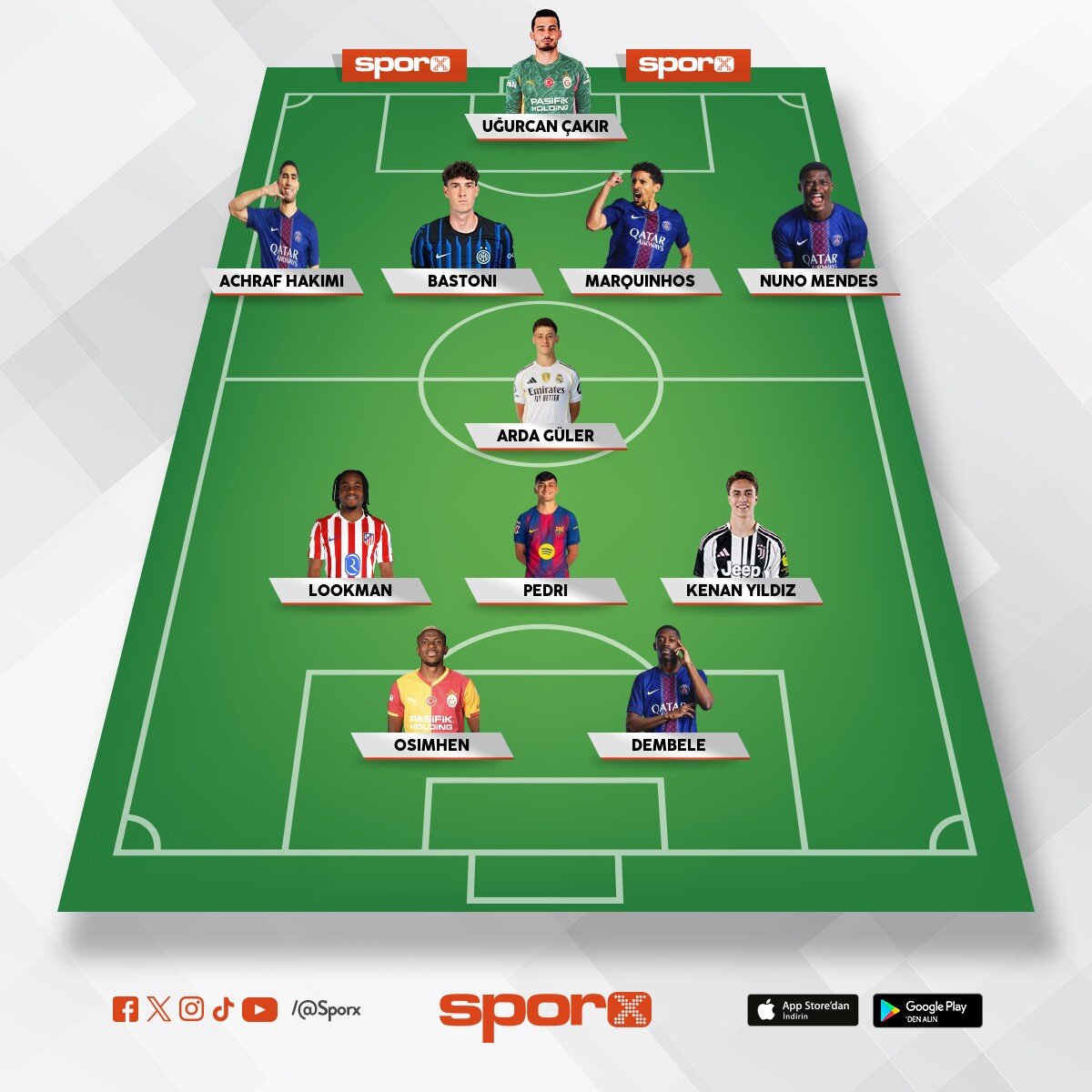 Galatasaray'�n en iyi 11'i