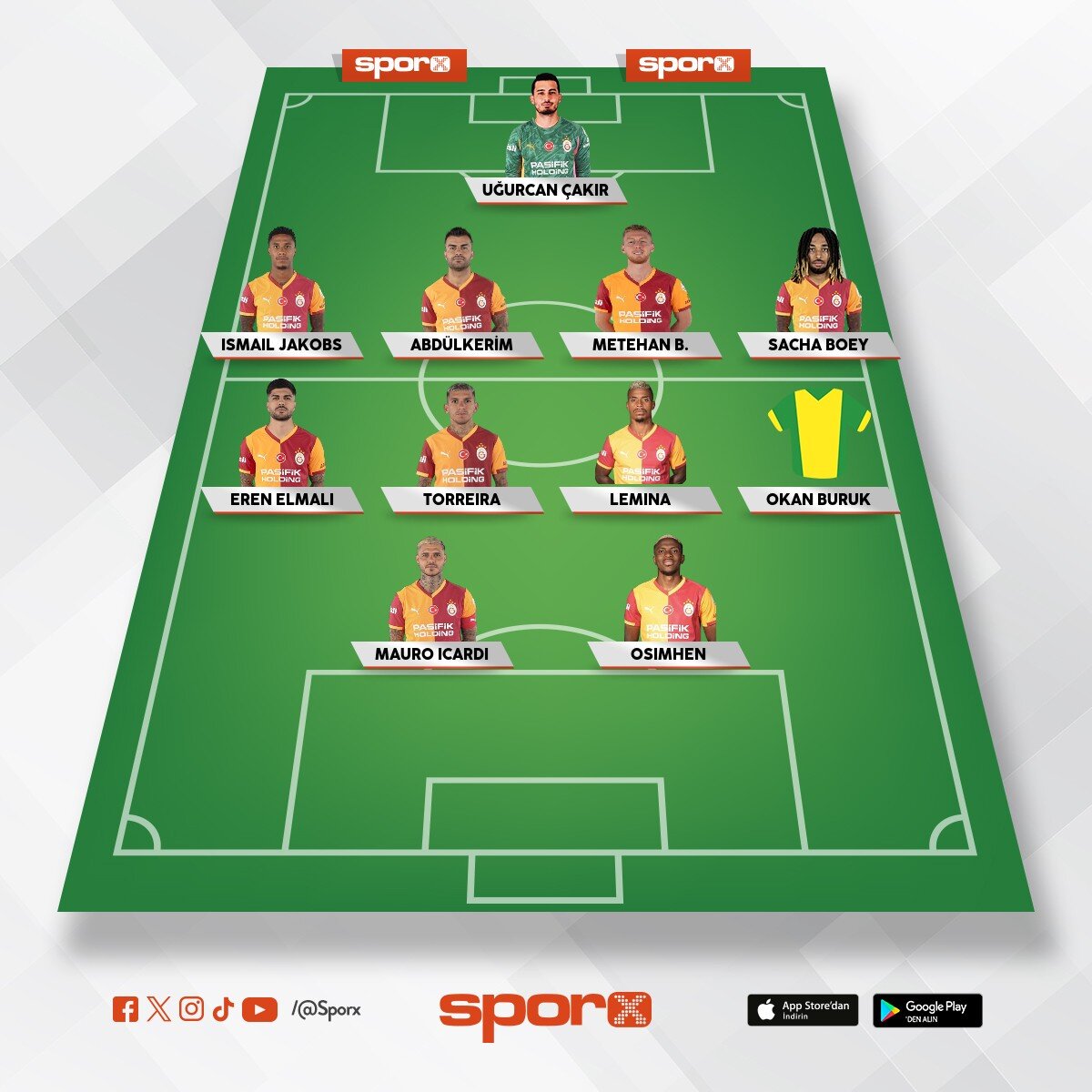 Galatasaray ilk11 