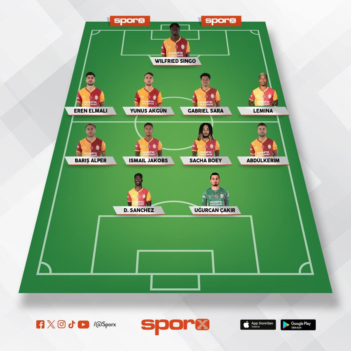 Galatasaray  ilk 11