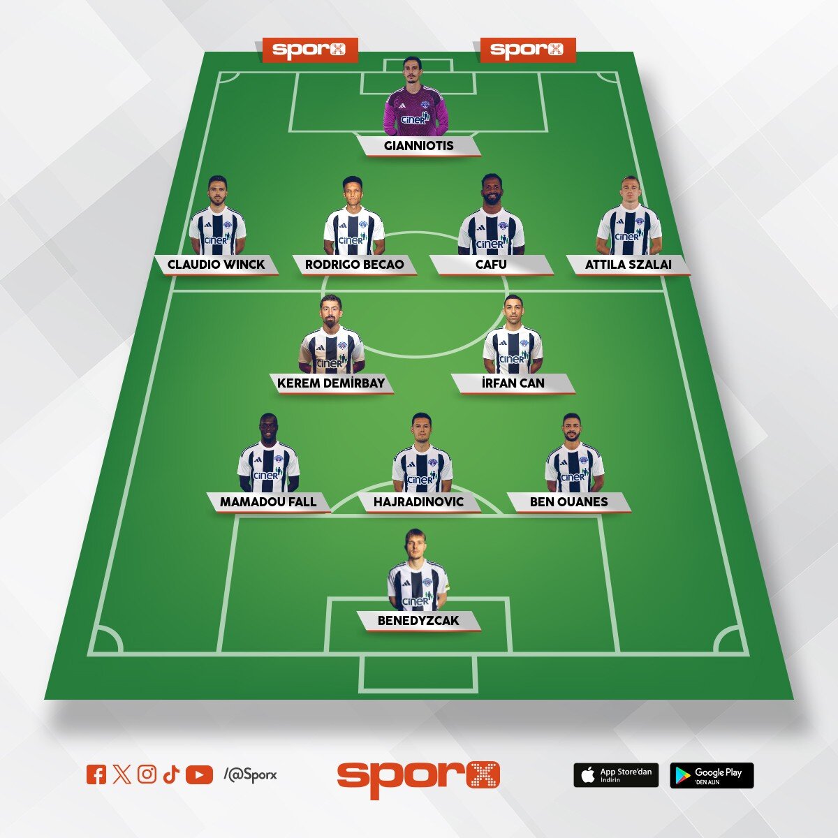 Kas�mpa�a 2026 sezonu ilk 11i iosman