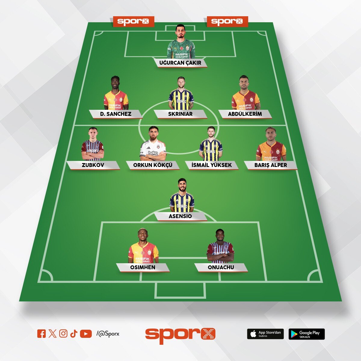 S�per ligin en iyi 11 