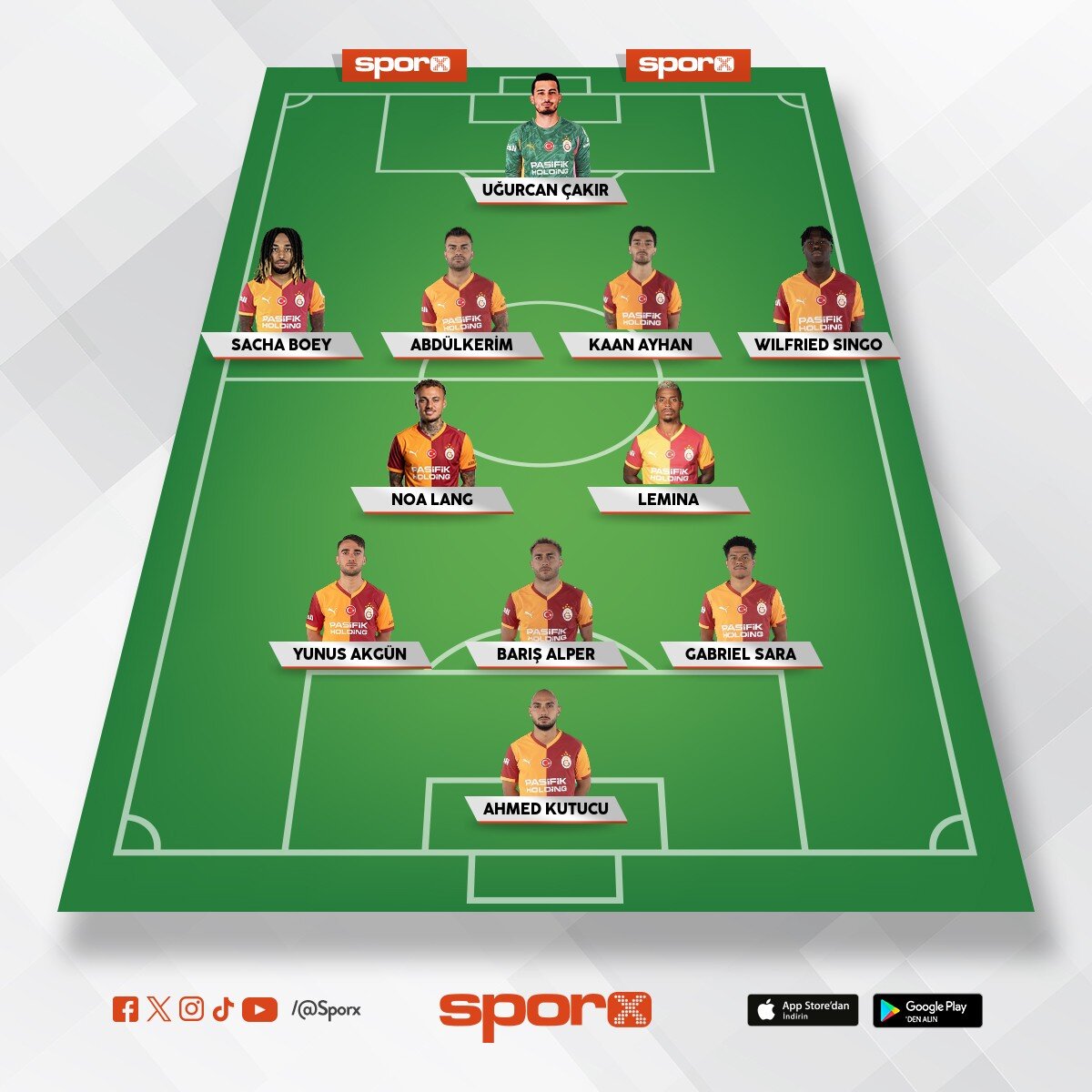 Fener derbisi ilk 11'>