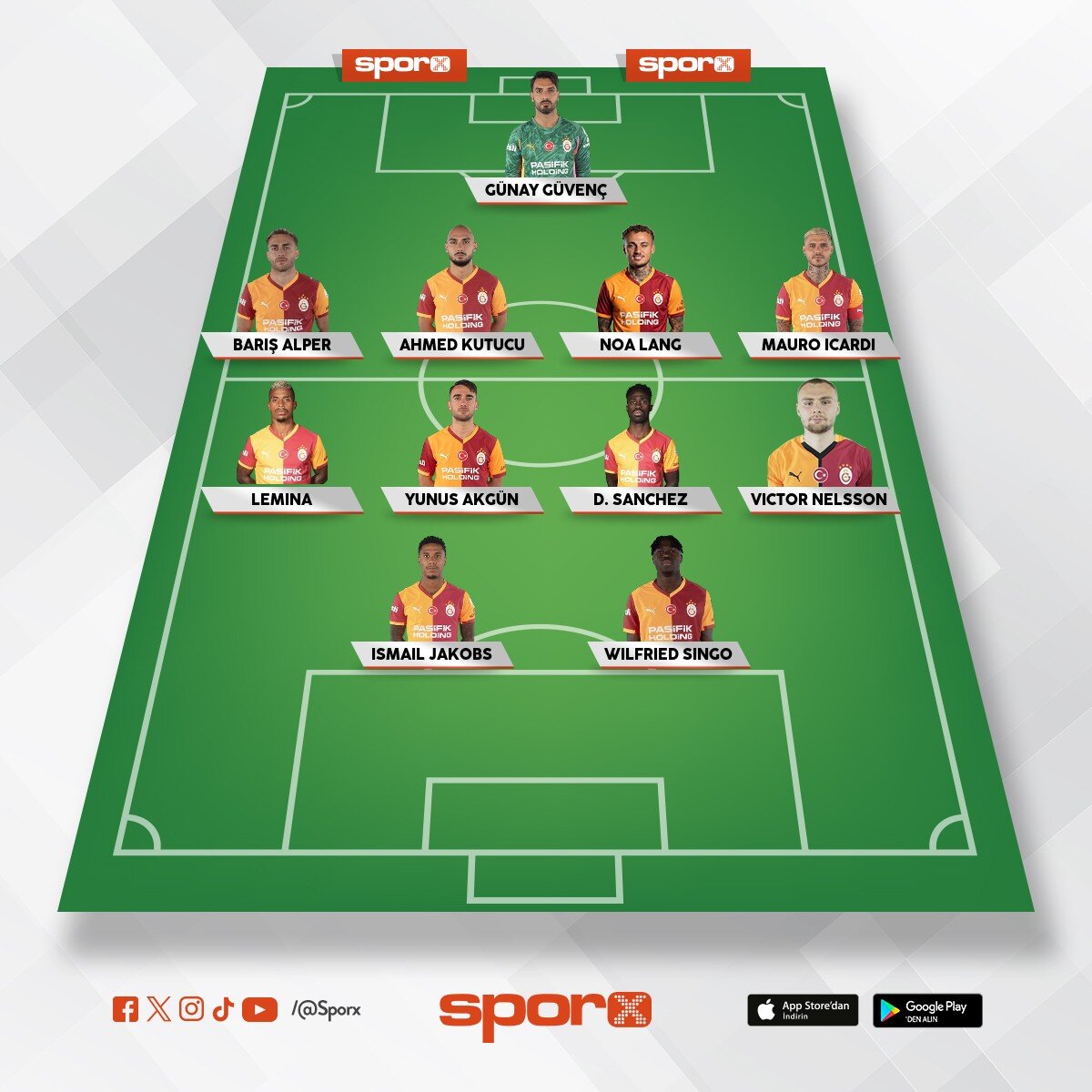 singo jakops nelsson sancez yunus lemina icardi  no lang ahmet bar�� g�nay