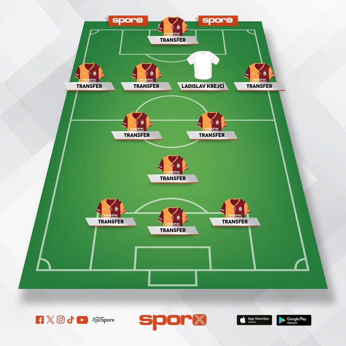 Ladislav Krejci'yi al�n. Pres yapan tak�m i�in savunmay� �nde kurar. H�zl�, g��l� ve aya�� temiz.