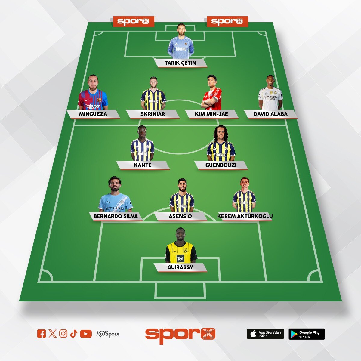 Kur bu kadroyu sonra geriye yaslan