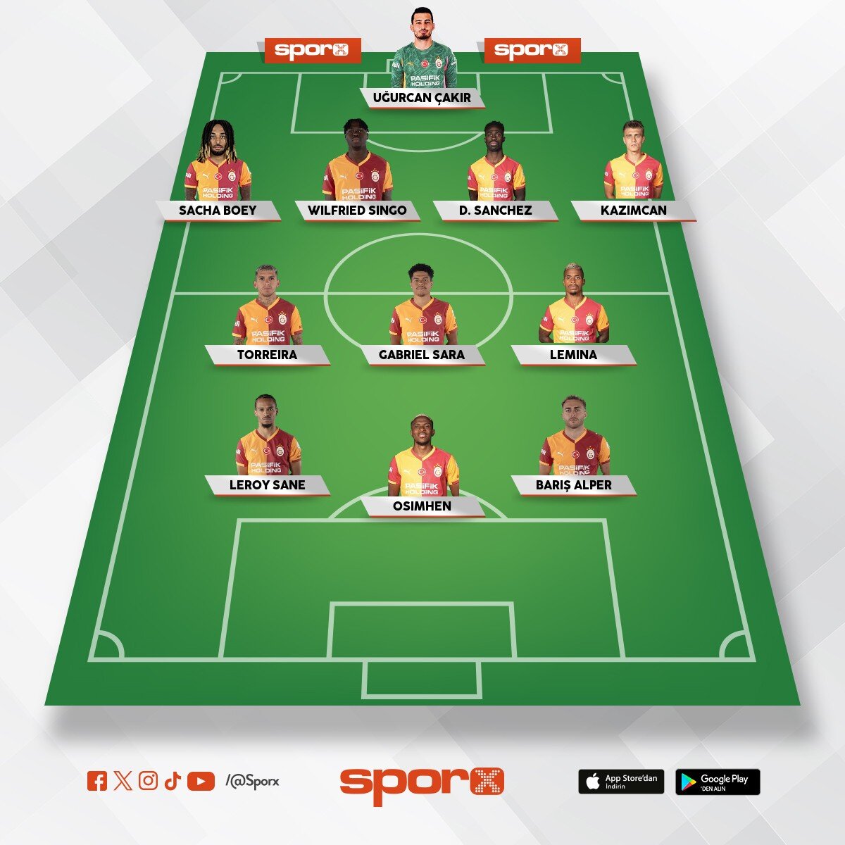 Galatasaray ilk 11