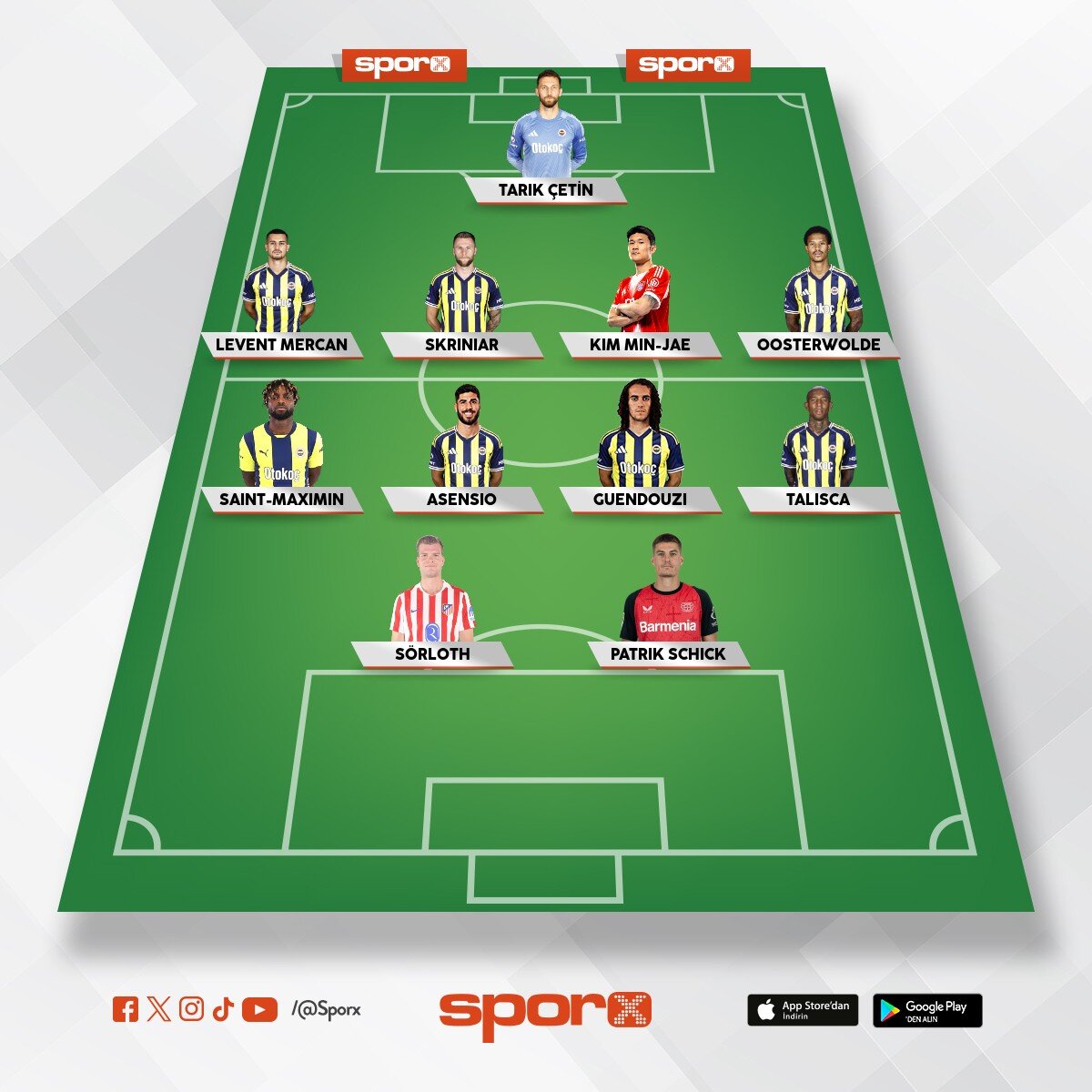 Fenerbah�e 2026 2027 ilk onbir ofansif tempo