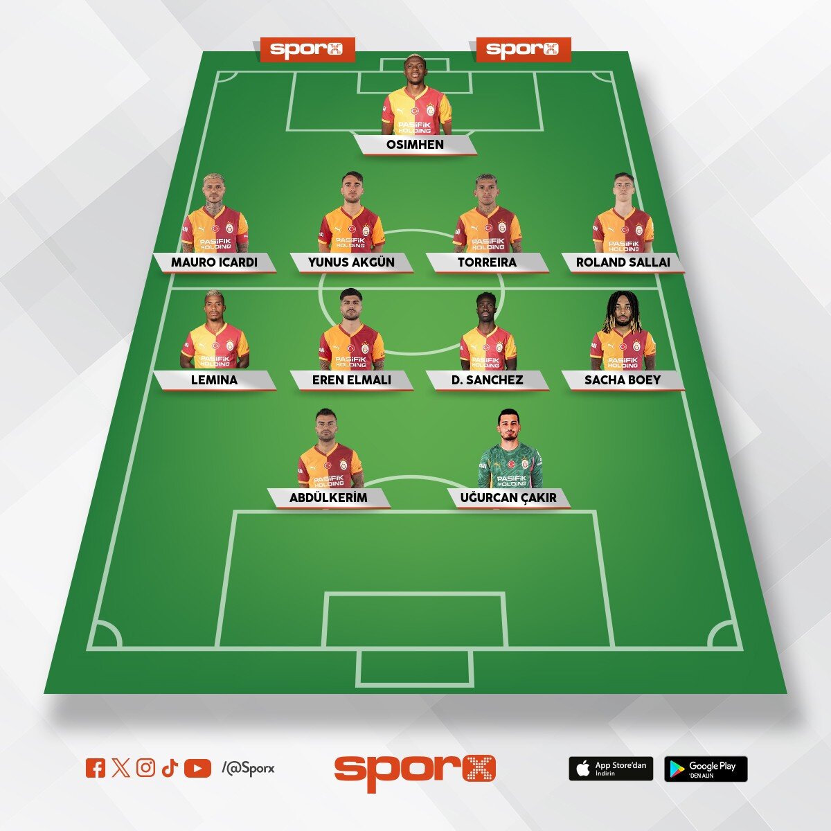 Galatasaray ilk 11