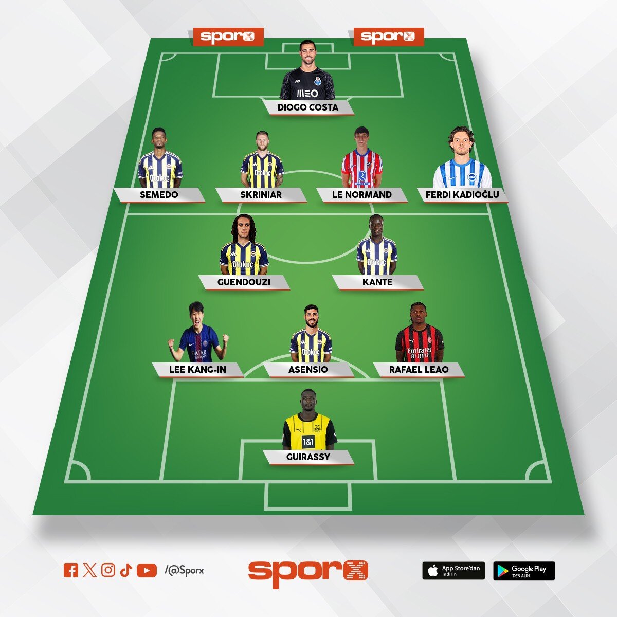 Fenerbah�e ilk 11