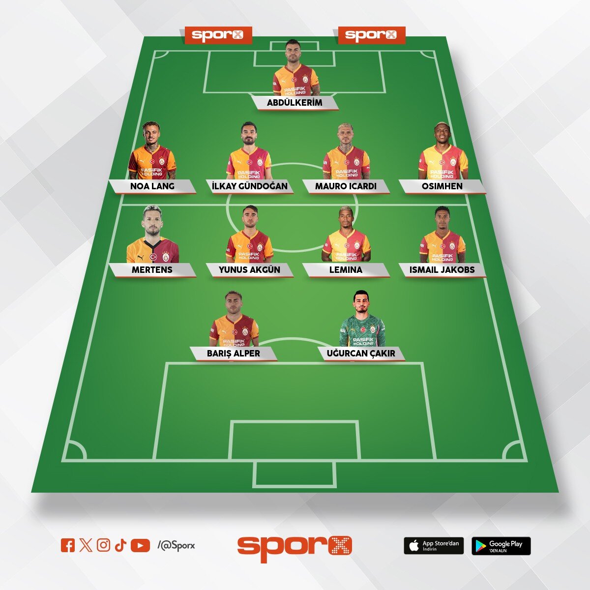 Galatasaray�n oyuncular�
biz her zaman bir �anz �ndeyiz.w