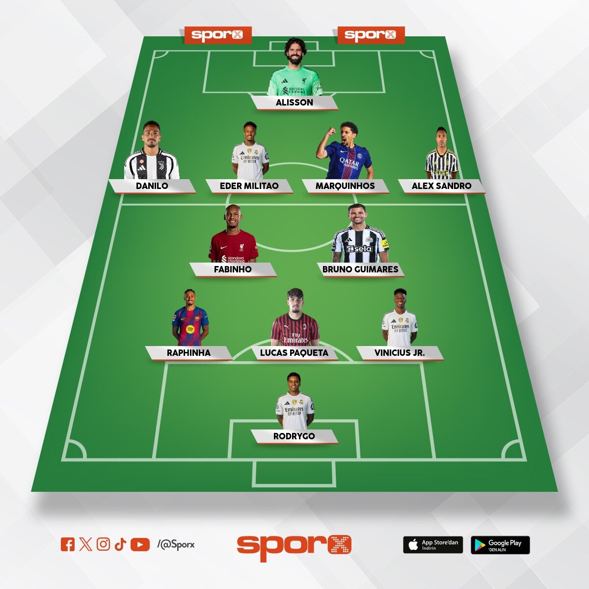 Brezilya ilk 11