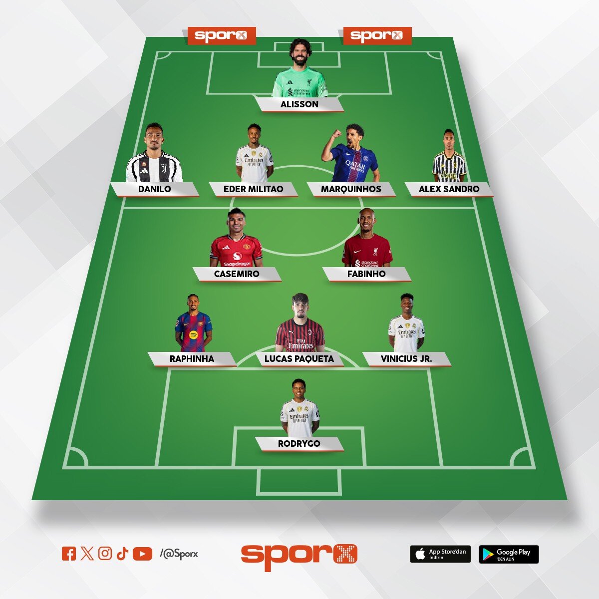 Brezilya ilk 11