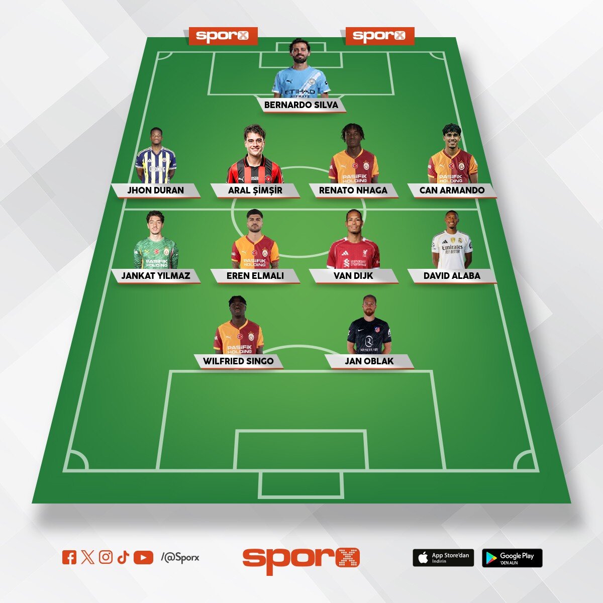 Galatasaray'�n alaca�� kadro