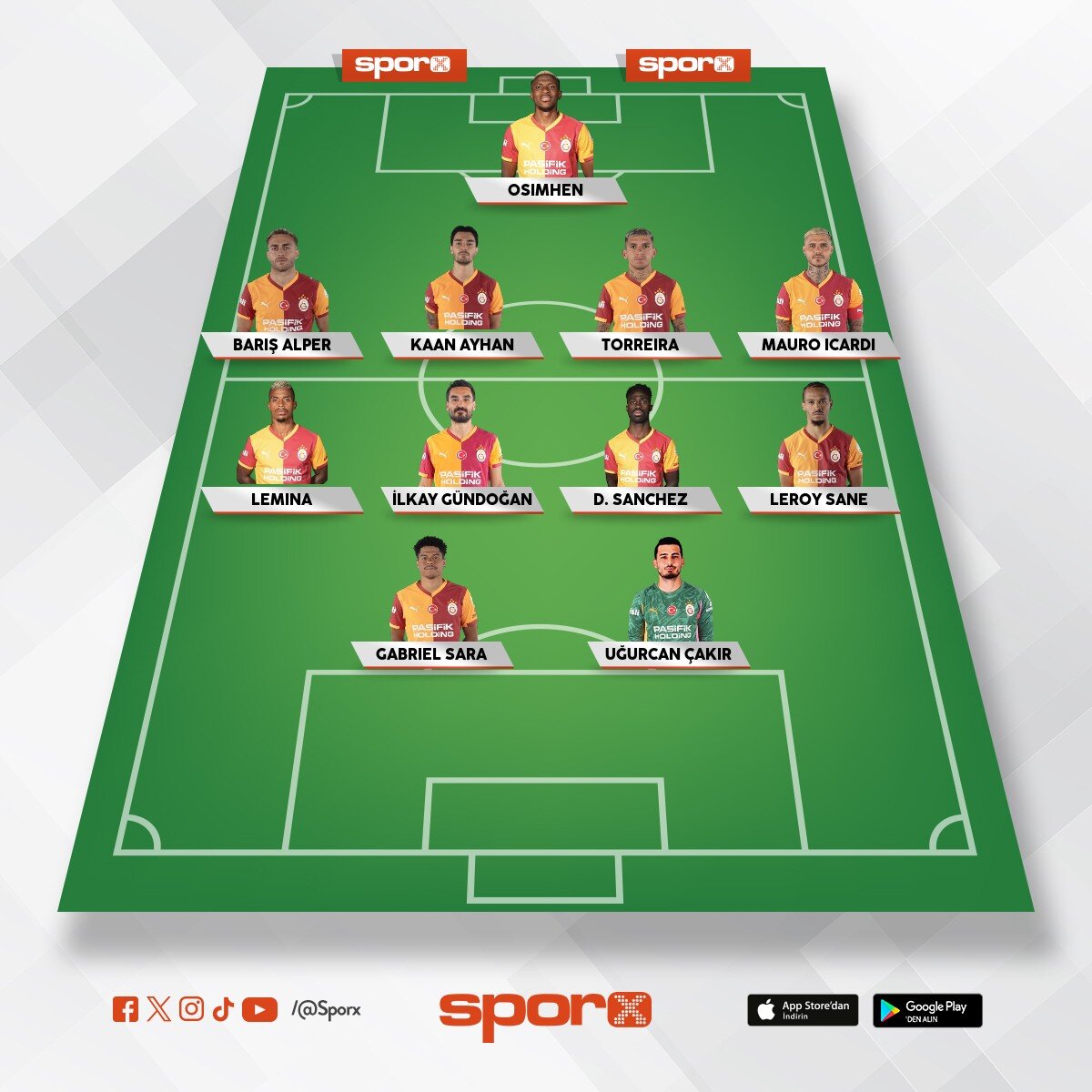 Galatasaray 
yeni kadro