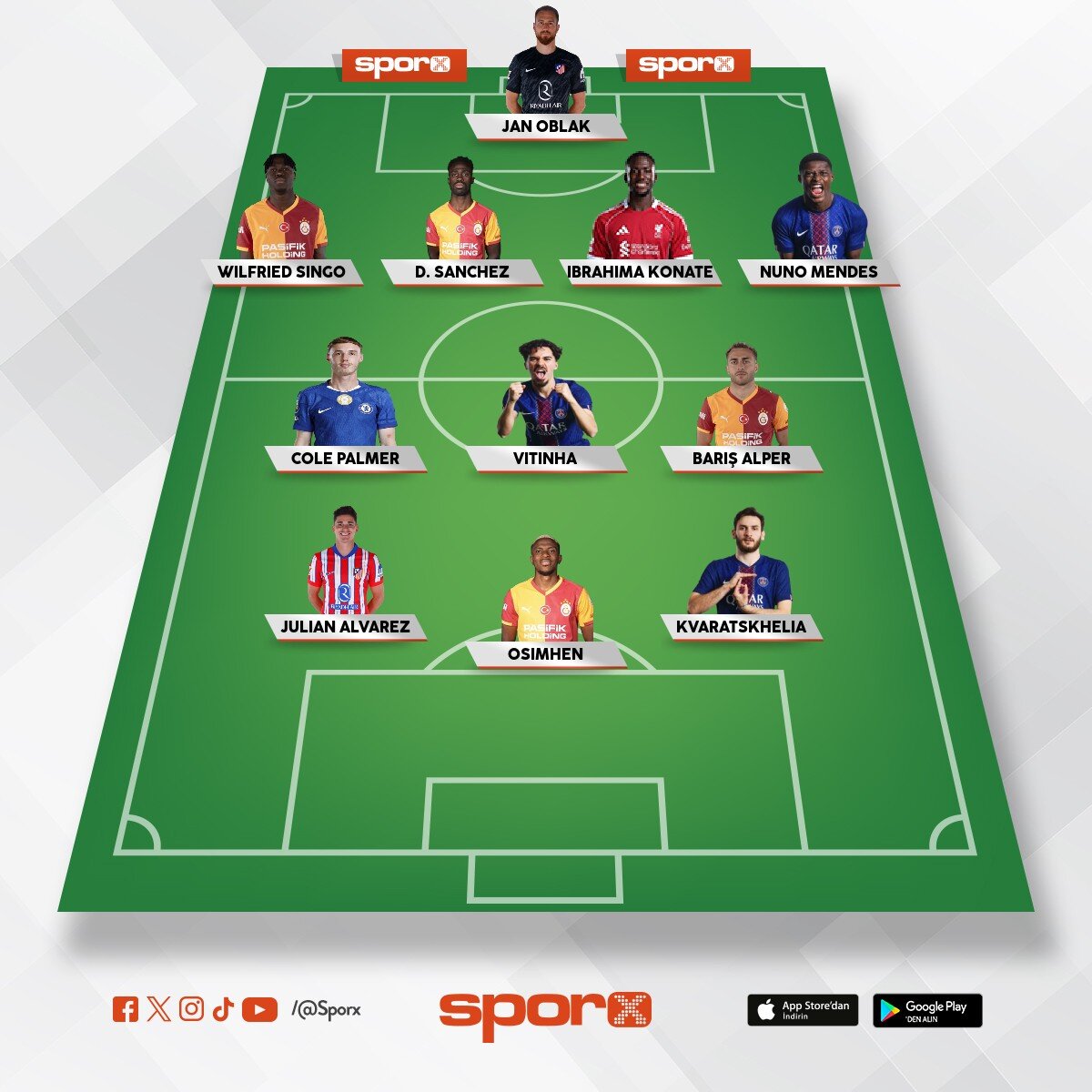Efsane Galatasaray Kadrosu