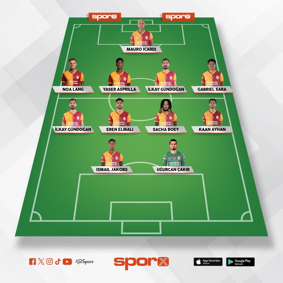 Nur ;Galatasaray kadrosu
