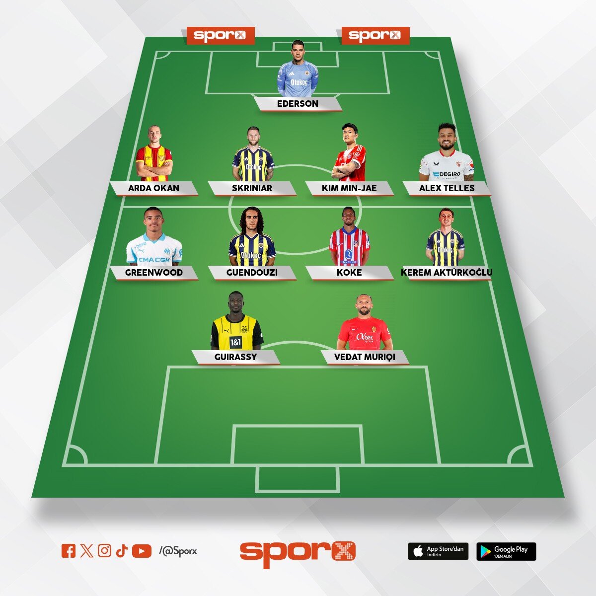 Kante �smail Fred Amrabat bende yok