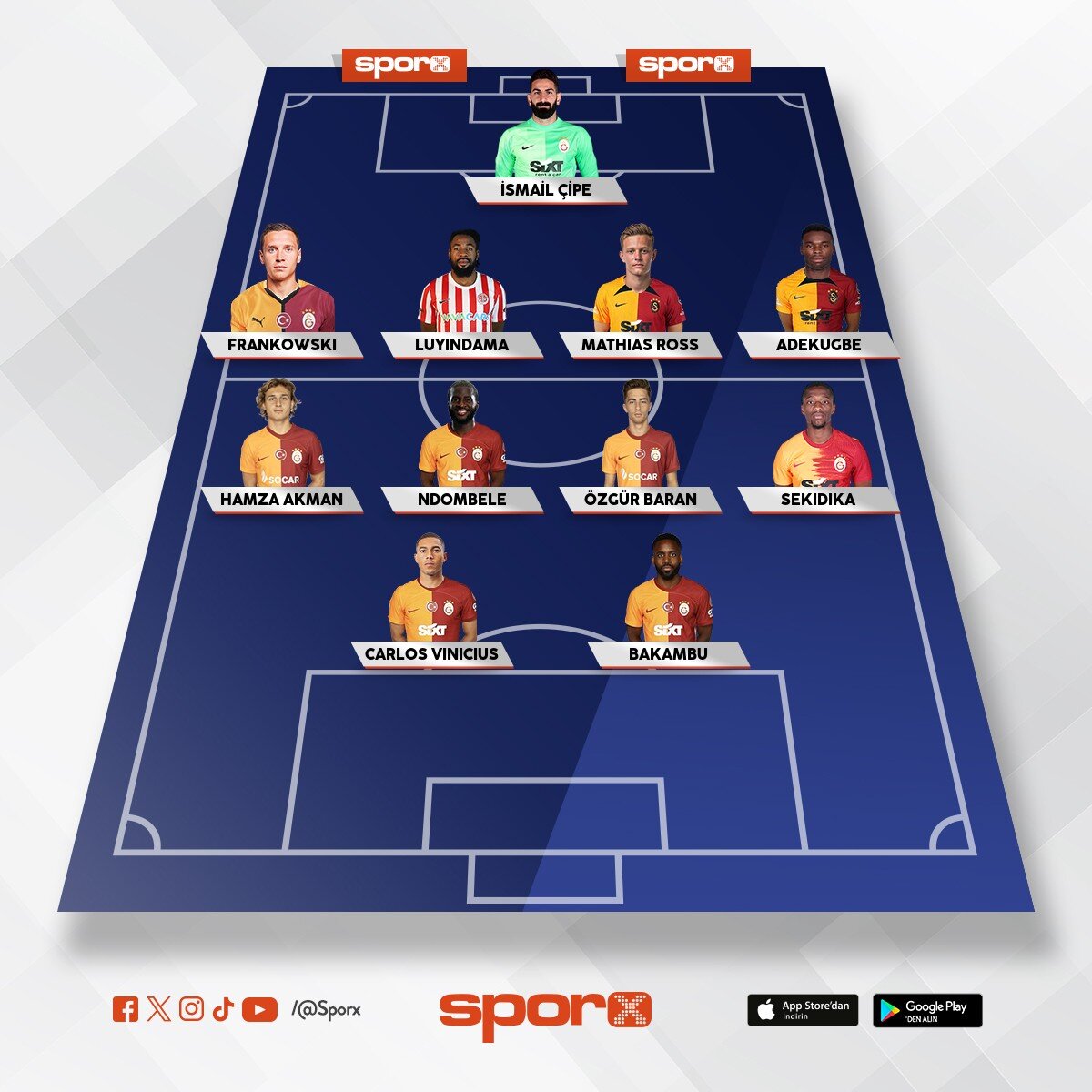 B�y�k Salatasaray�n muhte�em kadrosu 