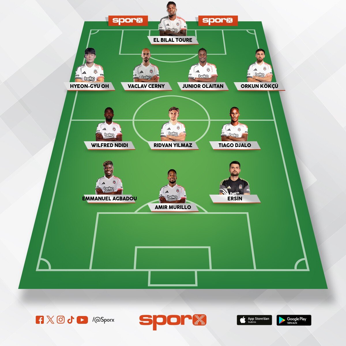 Be�ikta� ilk 11 Emrah Bozkurt