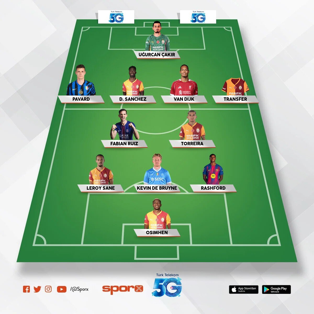 Galatasaraya birde sa� bek bu kadro �lde final oynar 