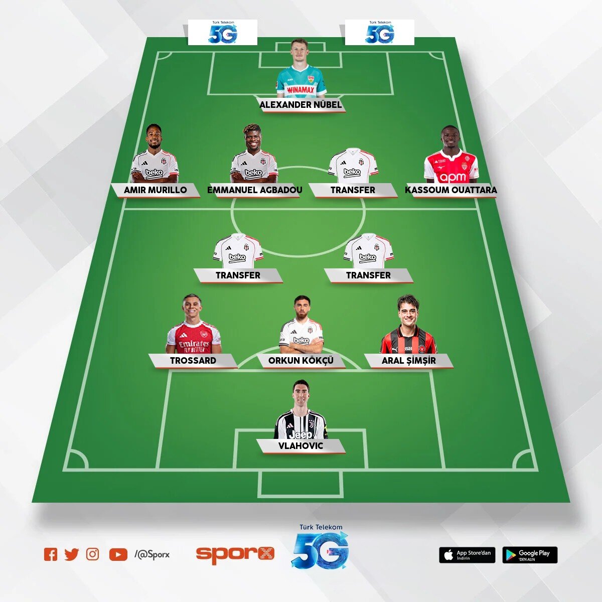 Orta saha ve sol stoper transferi gelirse �AMP�YON BE��KTA� 