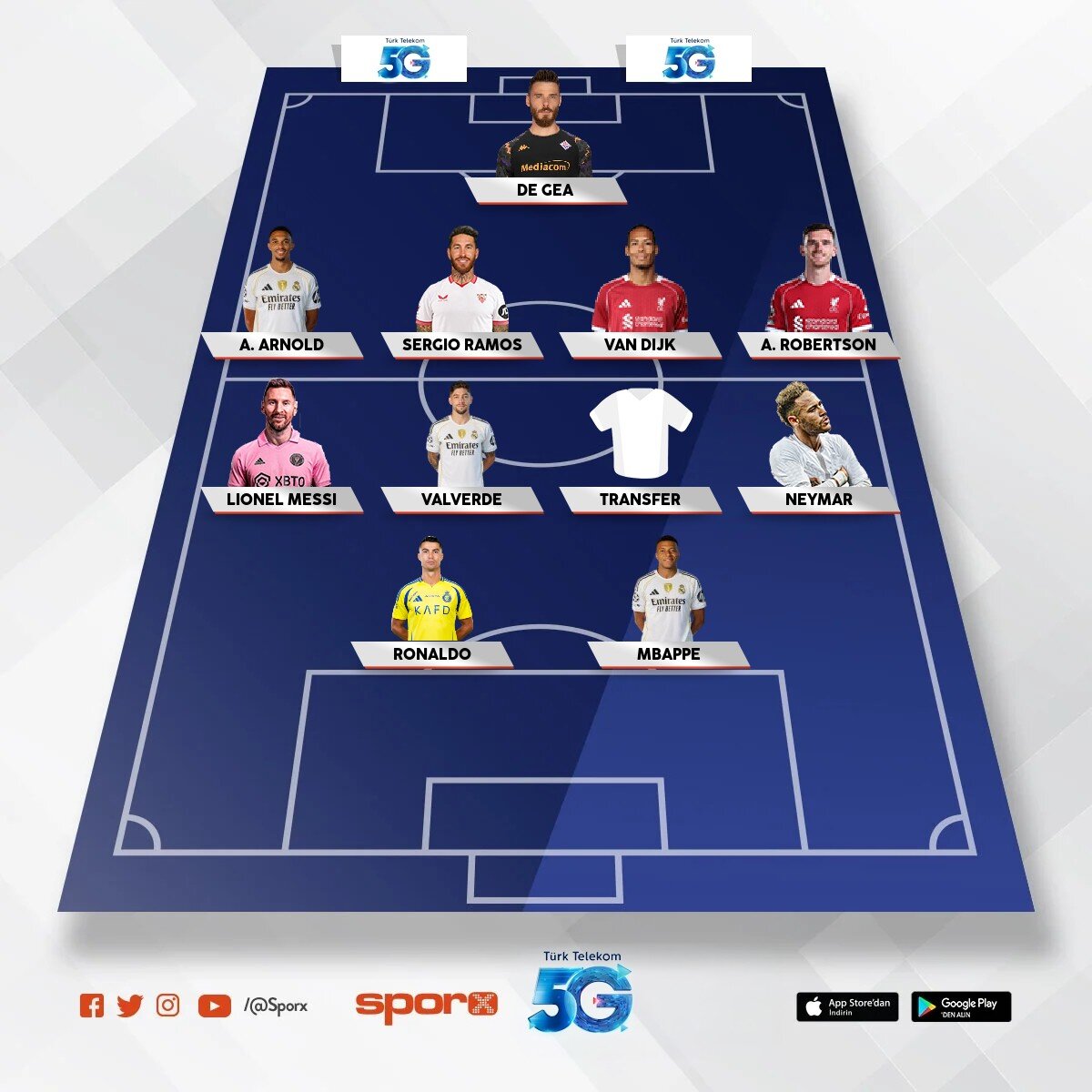 GELM�� GE�M�� EN �Y� AKT�F OYNAYAN FUTBOLCULAR