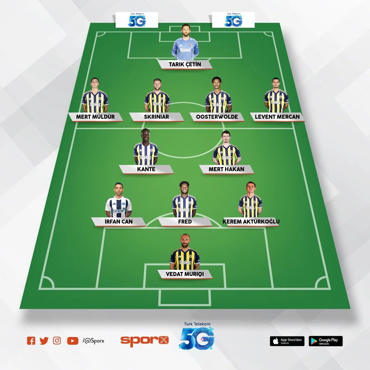 �smail Kartal kadrosu 