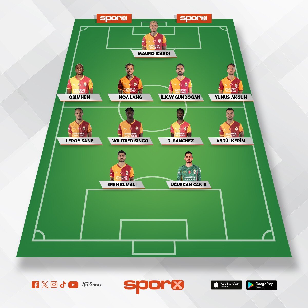 Galatasaray ilk 11